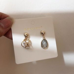 Geometric Crystal Zircon Pearl Asymmetry